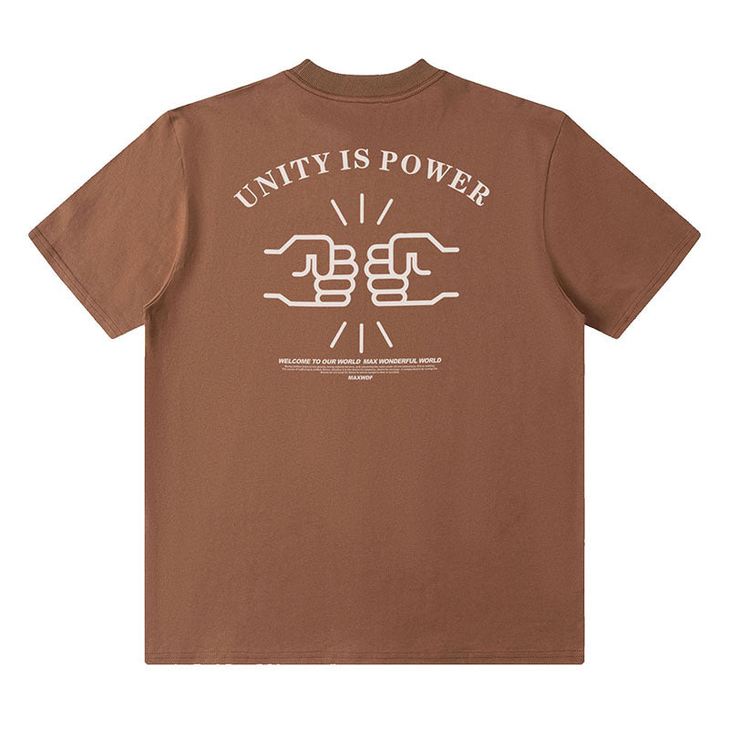 Men T-shirt Fun Printing Idle Style All-Match