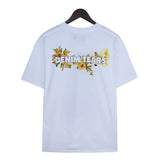 Denim Tears T Shirts Kapok Vintage Portrait Short Sleeve T-shirt