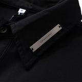 Men Long Sleeve T Shirt Solid Color Long Sleeve Men's Ins Fashion Brand Street Loose Half-Sleeve Top