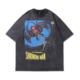 Men T-Shirt Vintage Spider Print