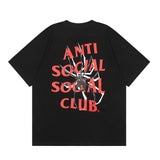 ANTI SOCIAL CLUB T-Shirt Casual Short Sleeve T-Shirt