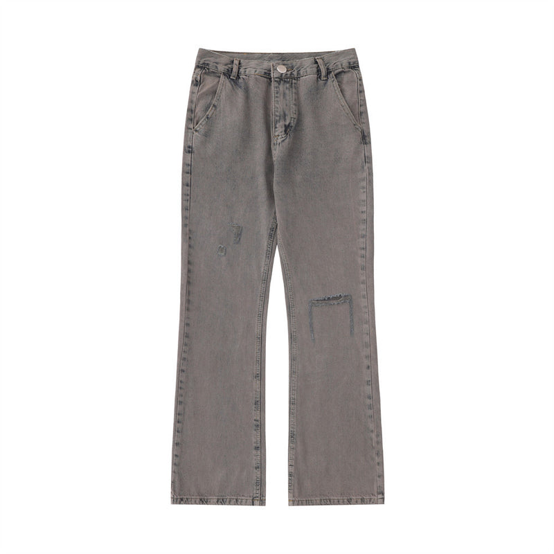 Men Jeans Ripped Distressed Loose