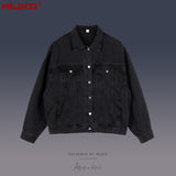 MIJKO Mens Jacket Multi Pocket Loose Jacket Unisex