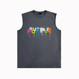 Purple Brand Tank T Shirts Sleeveless T-shirt Vest