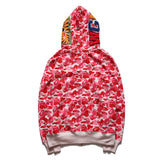 Bathing Ape Hoodie Camouflage Alphabet Embroidery Shark Hooded