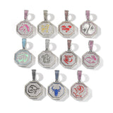 Jewelry Zodiac Pendant Copper Inlaid Zircon Luminous Animal Royalty