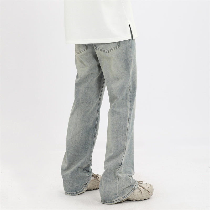 Men Jeans Loose Retro Simple
