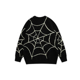 Women Sweater Spider Web Knitted Sweater