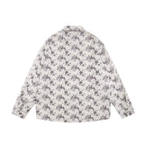 Men Long Sleeved T Shirt Spring and Autumn Floral Shirt Ins Loose Casual Long Sleeves Shirt