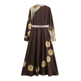 Women Dresses Oriental Beauty Temperament V-neck Dress