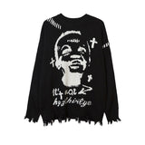 Women Sweater Loose Hole Couple Sweater