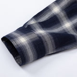 Men Long Sleeved T Shirt Retro Plaid Long Sleeve Shirt Men Spring Autumn Outerwear Tops Casual Loose