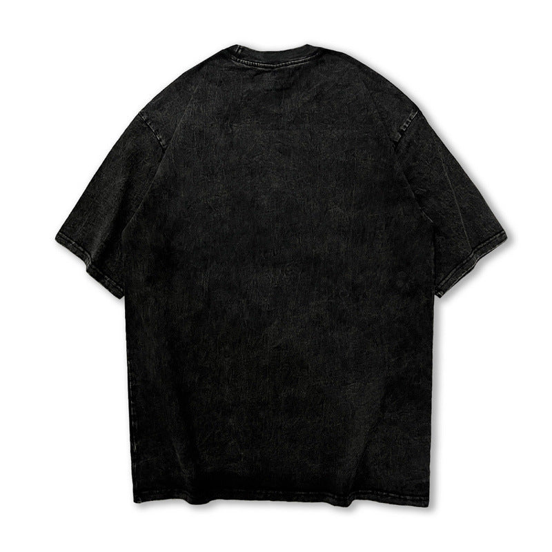 Men T-Shirt Creative Portrait Printing Loose