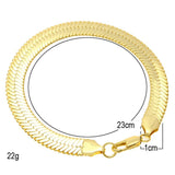 Bracelet hiphop hip hop men blade chain flat snake bone chain bracelet animal far east