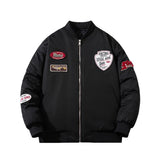 Men Vintage Jackets Vintage Towel Fleece Embroidered Jacket Padded Baseball Suit Flight Suit
