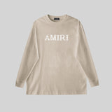 Amiri Sweatshirt AMI Letter Pattern Print Crew Neck Long Sleeve