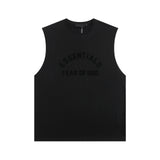 Fog Essentials tank spring summer FOG letter crew neck vest