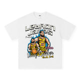 Vintage T-shirts James James Short Sleeve T-Shirt Men's and Women's Printed T-Shirts Loose