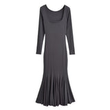 Women Dresses Elegant Slim Fishtail Sexy Dress