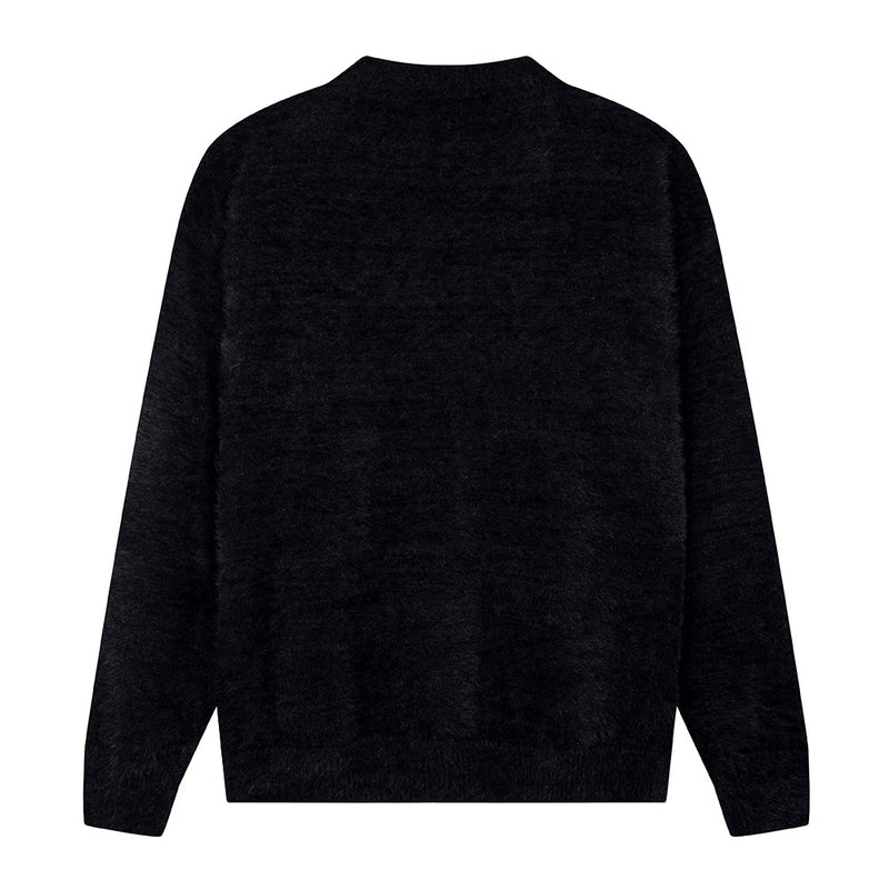 Men Sweater Spider Print Sweater Width Comfortable Knitwear
