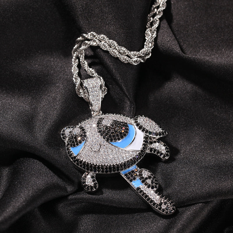 Jewelry Powerpuff Girls Spectrum St. Valentine's Pendant Hip Hop Copper Anime The Powerpuff Girls Spectrum St. Valentine's