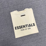 Fog Fear of God Essentials T Shirt Short Sleeve Back Three-Dimensional Letter Couple T-shirt