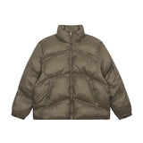 Unisex Coat Represents Stand-Up Collar Simple Coat