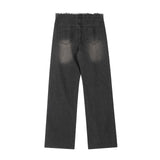 Men Jeans Hole Loose Burrs Punk