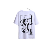 Ow T Shirts 3D Twisted Sketch Graffiti Arrow Print