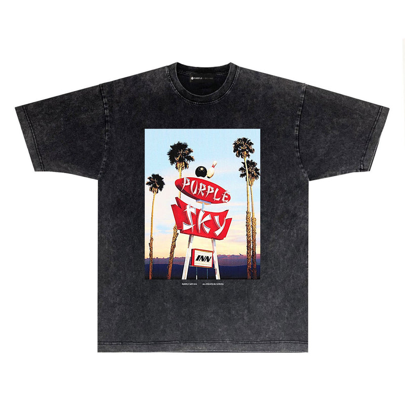 Purple Brand Distressed T Shirts Short Sleeve