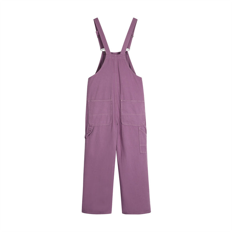 Overalls Men Jumpsuit Casual Denim Overalls Men's Ins American Street Fashion Simple Straight Trousers Jumpsuit