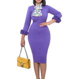 Women Dress Autumn Pencil Skirt Dress