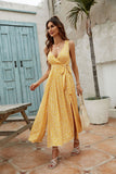 Women Dress Floral Print Dress