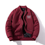Mens Vintage Jackets Padded Jacket Embroidered Baseball Jacket Padded Jacket