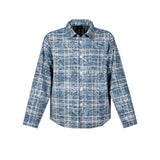 MIJKO Mens Jacket Textured Plaid Shirt Jacket
