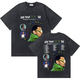 Washed Vintage Rapper Chris Brown 11:11 Tour Print T Shirt