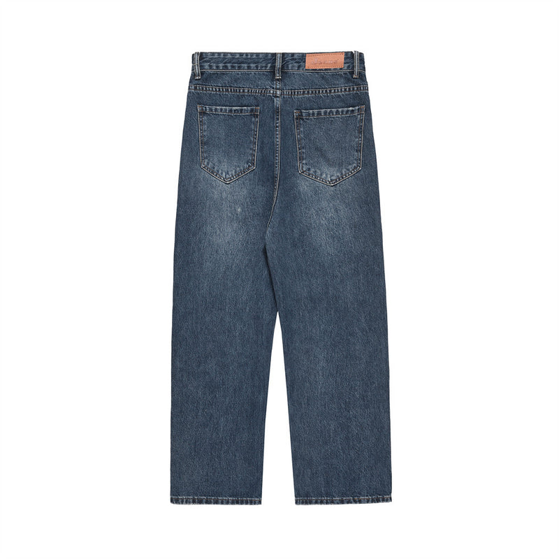 Men Jeans Drawstring Jeans Loose Casual