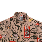 GUILTYPARTIES TIGER Shirts Tiger Totem Skull Long Sleeve Shirt