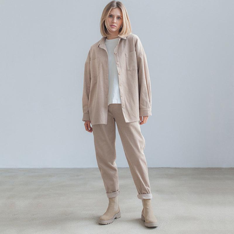 Women Co-Ords Autumn Fashion Leisure Corduroy