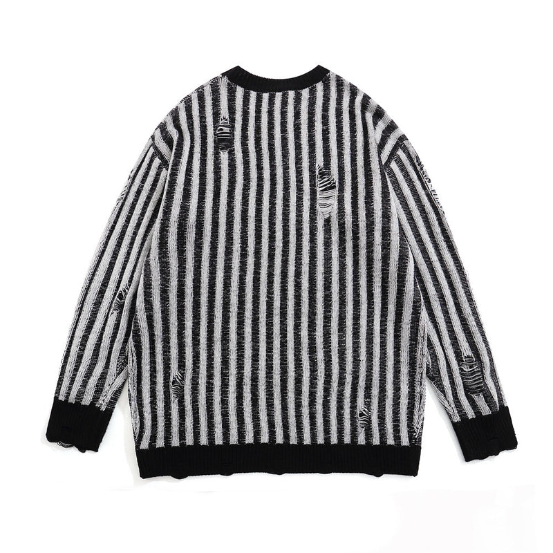 Men Sweater Striped Sweater Top