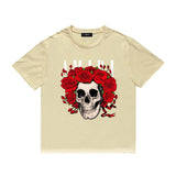 Amiri T Shirt Printed Casual Hip Hop round Neck Short Sleeve T-shirt