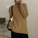 Women Pullover Sweater Thickened Sweater Loose Knitted Sweater