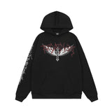 HS Hoodie Lightning Wings Printing Skull