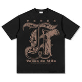 Unisex T Shirt Loose Crew Neck Cotton