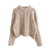 Women Pullover Sweater Loose and Warm Knitwear Sweater