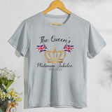 Inspired by Queen's Platinum Jubilee 2022 Elizabeth 70 Years T-shirt Short Sleeve T-shirt plus Size Loose