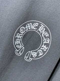 CHH Chrome Hearts T Shirts Simple Letter Slogan Horseshoe Cross Short Sleeve T-shirt