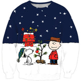 Black Christmas Sweater 3D Printed Crew Neck Sweatshirt