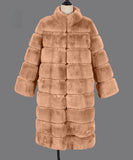 Women Fur Jacket Fashion Plush Long Coat