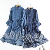 Women Dresses Denim Dress Slimming